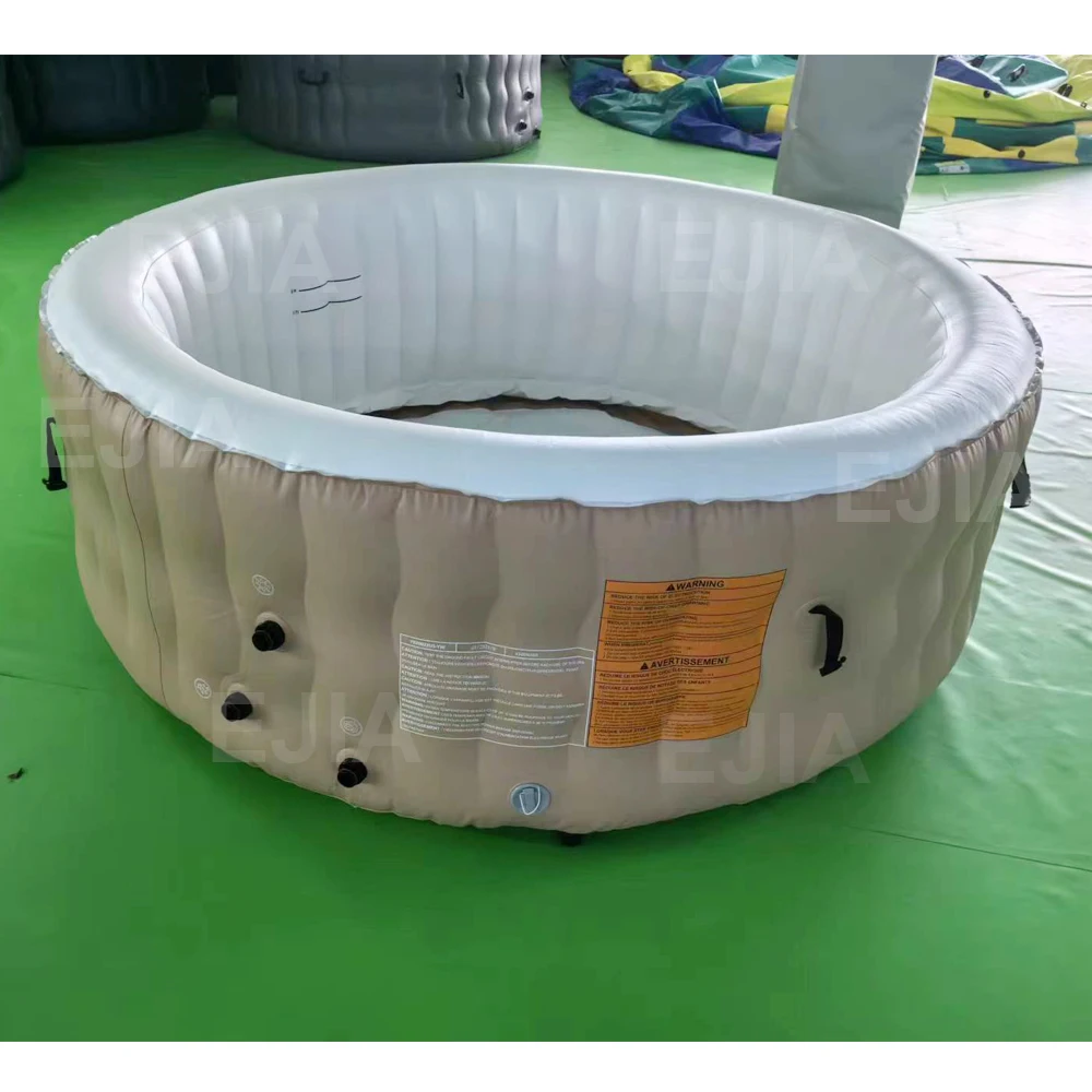 Outdoor Spa Fits Up To 6 People Portable Hot Tub With Heated Water System And Bubble Jets