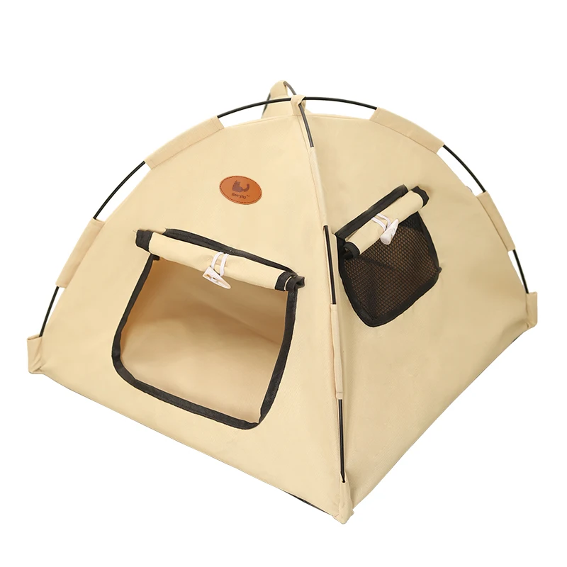 The New Three-color Tent Nest With Its Own Door Curtain Four Seasons General Ventilation Without Flavor Closed Warm Pet Nest 5