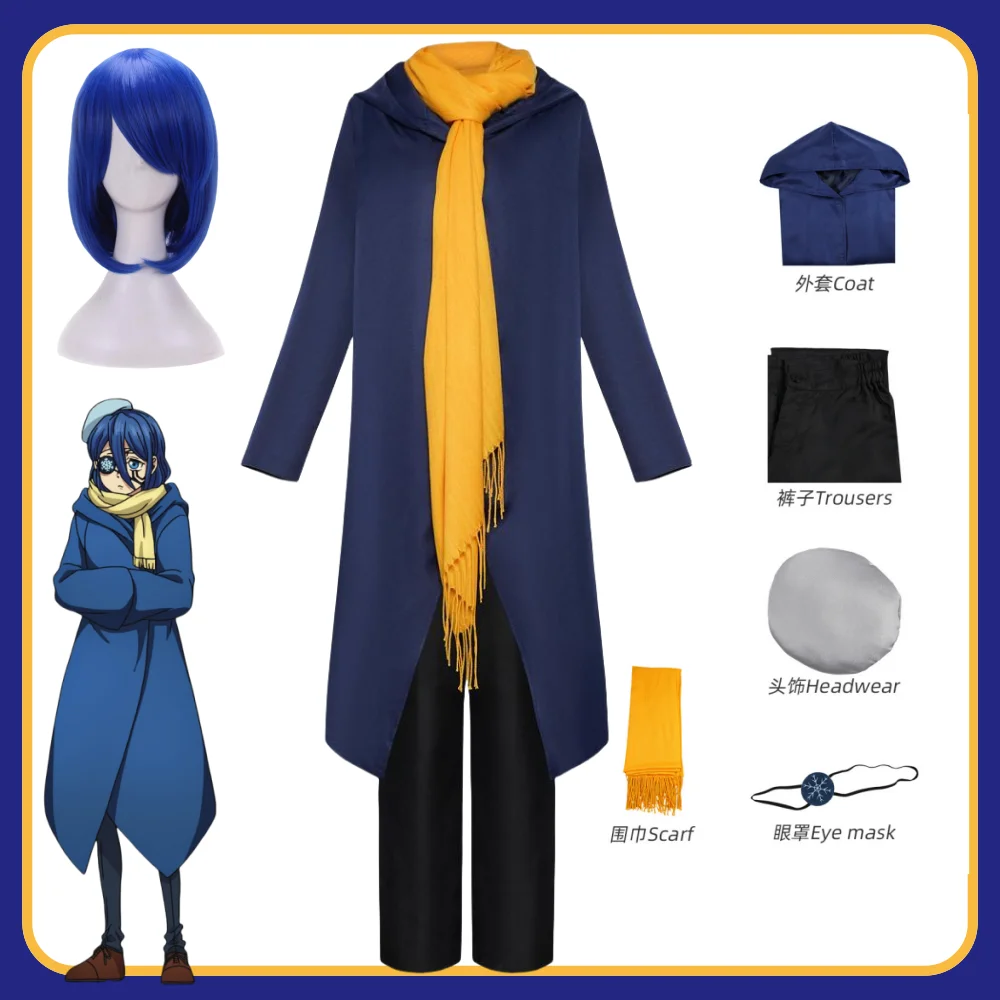 

Anime Mashle Magic and Muscles Slala Halston Cosplay Costume Women Man Cloak Uniform Slala Halston Cos Wig Halloween Costumes