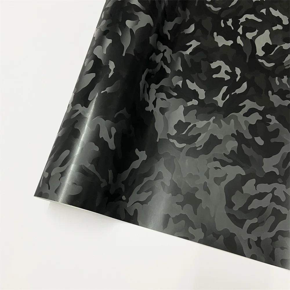 Glossy Black Cosmic Hex Forged Carbon Fiber Vinyl Wrap for Vehicle Accessories