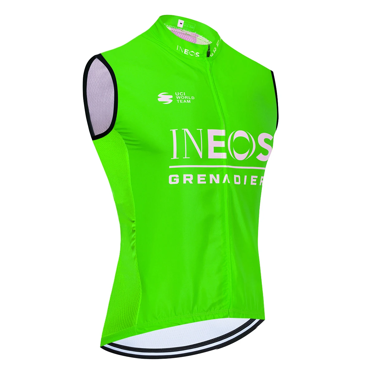 Fluor Green INEOS Cycling Jersey Bike Windbreaker Vest 2024 Fashion Men