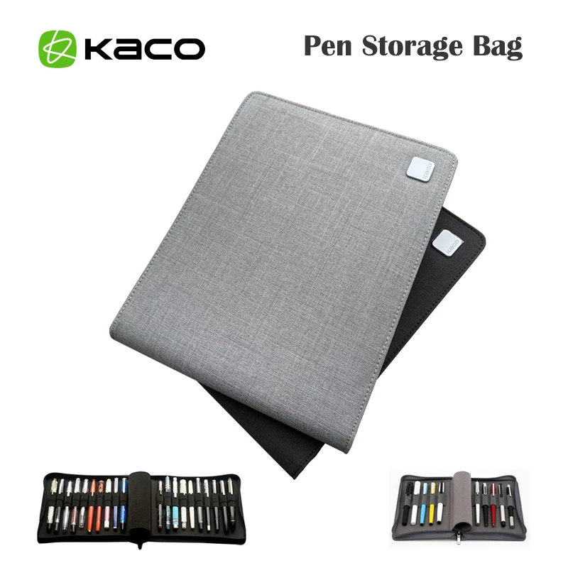 KACO Pen Storage Bag Portable Zipper Pencil Bag Pen Case Waterproof Canvas 10 Pens 20 Pens pen holder,stationery organizer,capybara pencil case,stationery storage box