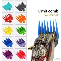 10Pcs/Set Colorful Limit Comb For Wahl Electric Clippers Clipper Guards Barber Shop Trimmer Profession Cutting Guide Combs Y0704 1