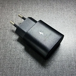 25W Super Fast USB - C Power Adapter Charger - EU Adapter Black