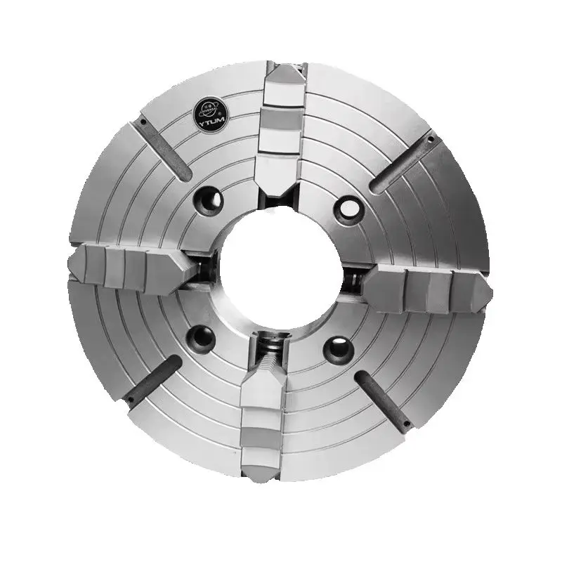 4조 싱글액션척 K72 125mm 30 스루홀, 7-57mm 포지티브 조, 48-125mm 리버스 조, 선반 수동척