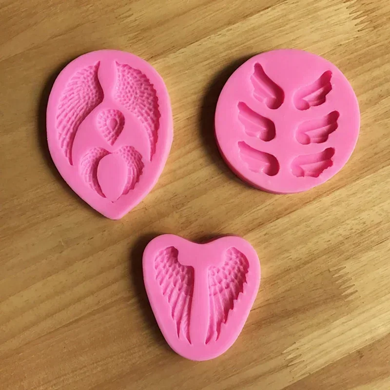 Silicone Mold 1 PCS Silicone 3D Wing Mold Form Arts Craft Carving Pottery Ceramic Tool Handmade Clay Tools