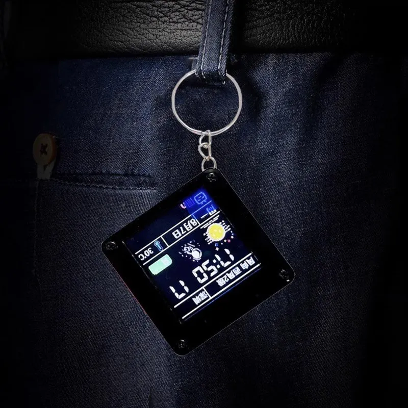 Pequeno Pingente Spaceman Portátil Display Desktop Pequenos Ornamentos Carry-on Mini tv Lvgl Esp32 c3 1.44 St7735 Tela Spi - Imagem 2