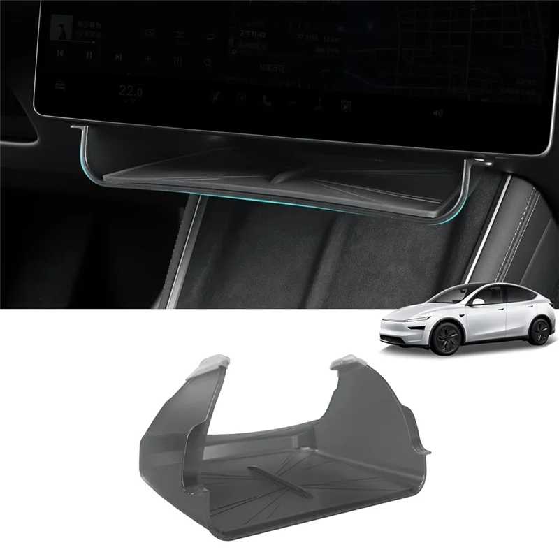 Tesla Model Y Juniper Model 3 Highland 액세서리 용 센터 콘솔 보관함 정리 트레이 스크린 아래