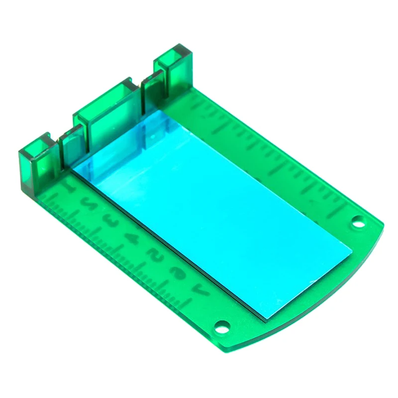 Laser Level Lase Target Card Plate 10cmx7cm for Green Red Lase Reflective Magnetic Plate