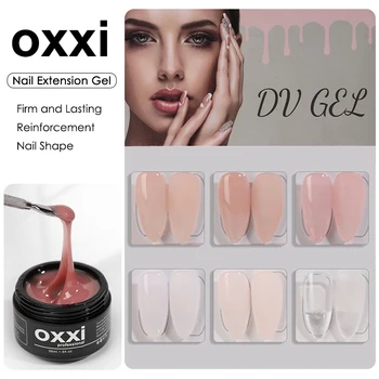 OXXI 56ml Gel per estensione unghie UV Semi-permanente Builder Vernice per manicure Unghie in poliestere Gellac Acrilico Gel Smalto Facile da costruzione Smalti 1