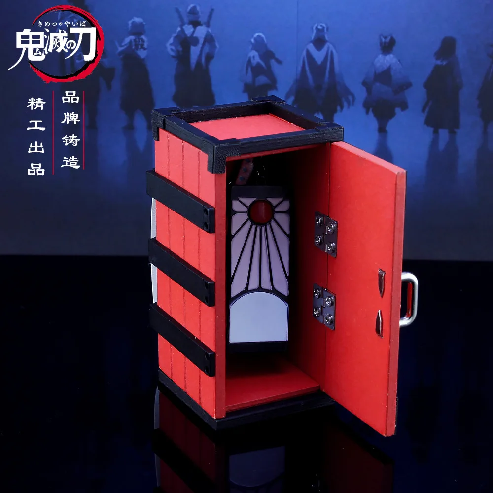 

Demon Slayer Anime Cosplay Kimetsu No Yaiba Kamado Tanjirou Agatsuma Zenitsu Hashibira Inosuke Kamado Nezuko Box Keychain Gift