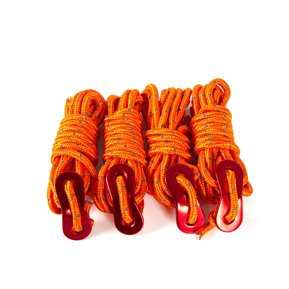 Outdoor Tent Ropes 4pcs Wind Rope Cord Tensioner