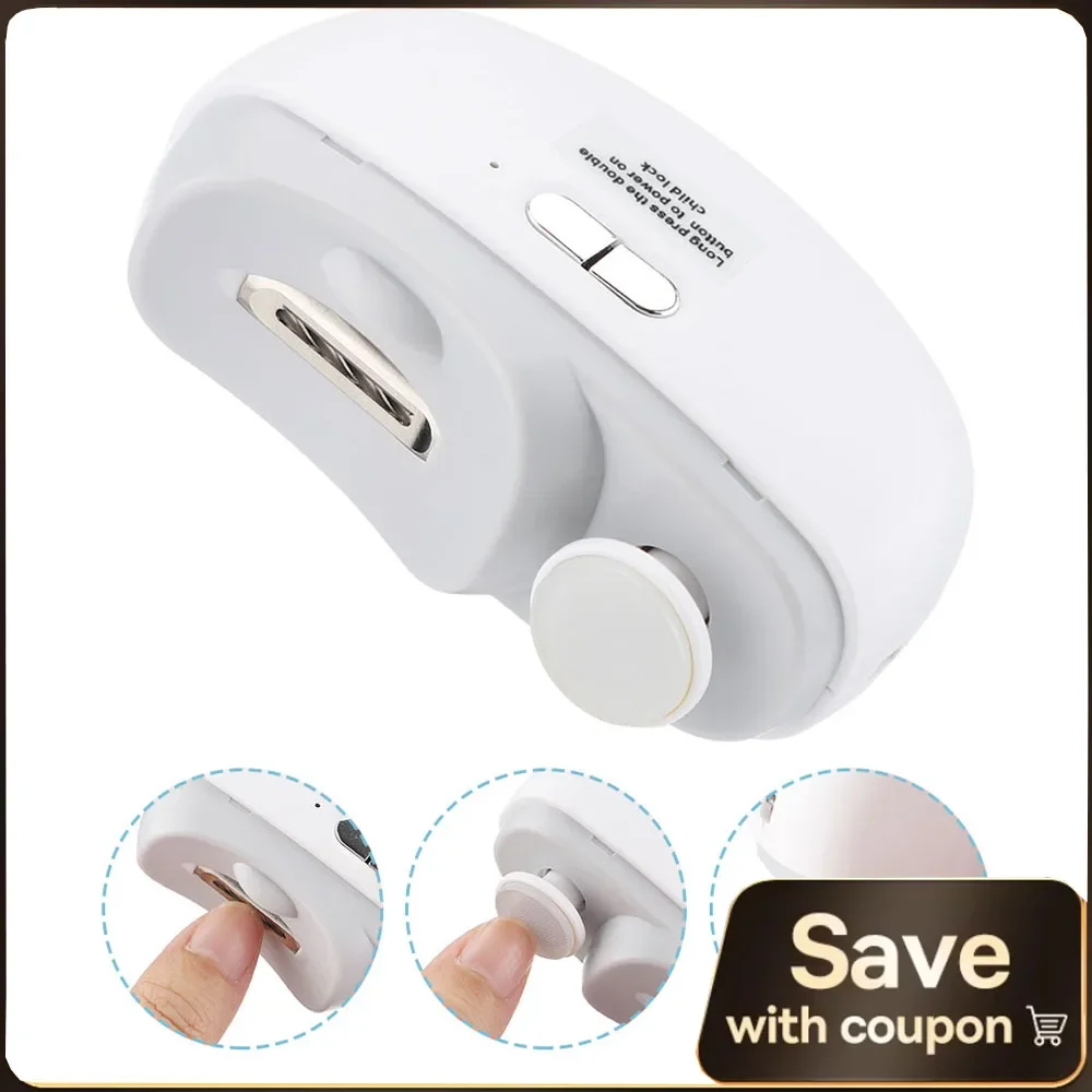 Automatic Electric Nail Clippers with Light for All Ages