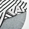Fashion Pregnant Women Stiching Color Breastfeeding Nursing T Shirts Casual Loose Long Sleeve Tee Tops For Maternity 6