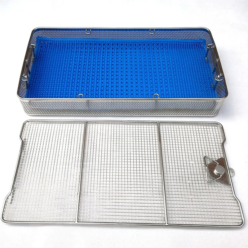 7cm High Side Punched medical Instruments Disinfection Sterilization Containers Box tray basket Cover Lids