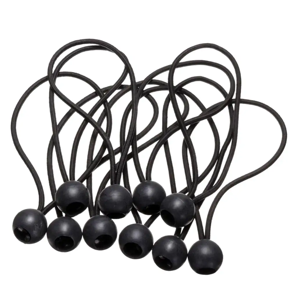 Elastic String Cord & Ball 10 Pieces for Camping Tent Tarpaulin Tarp Canopy Boat Trailer Banner camping tent accessories