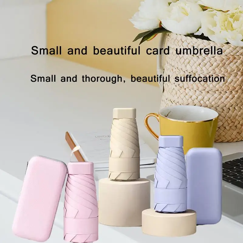 

The Latest Anti-Ultraviolet Sun Umbrella Six-Fold Compact Portable Lightweight Capsule Umbrella Women'S Sun Protection