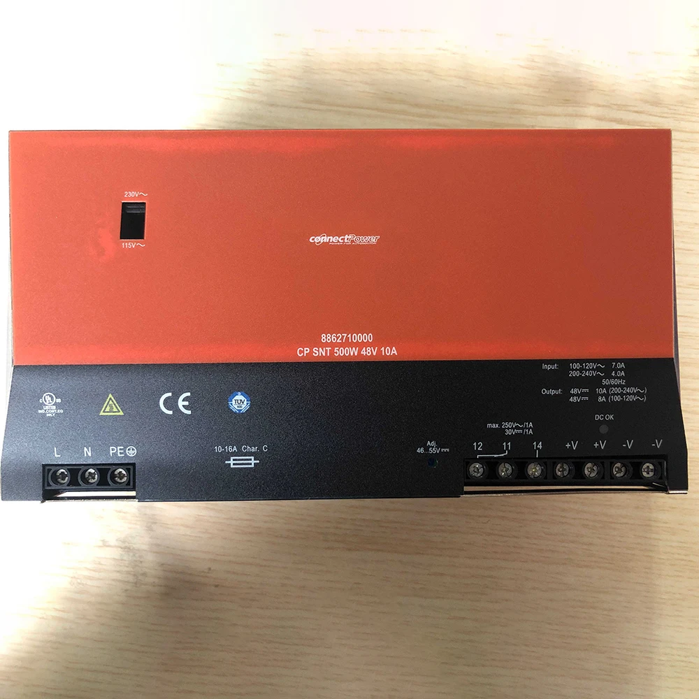 New Power Supply For Weidmuller 8862710000 CP SNT 500W 48V 10A 3 New Power Supply For Weidmuller 8862710000 CP SNT 500W 48V 10A