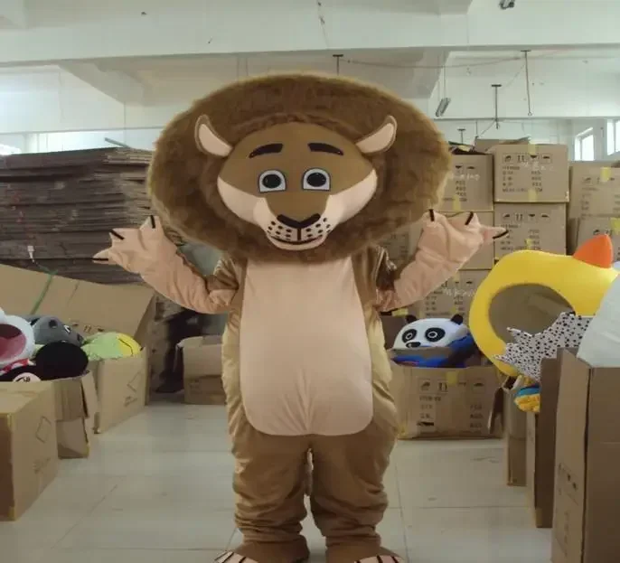 

Cosplay Lion Cartoon characte Mascot Costume Advertising Ceremony Fancy Dress Party Animal carnival stage perform show props