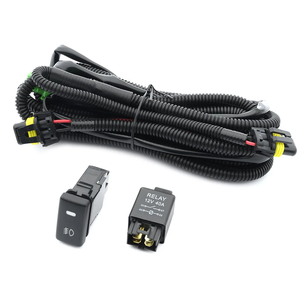 H10 H12 Fog Lights Wiring Harness Socket For Toyota 20052022