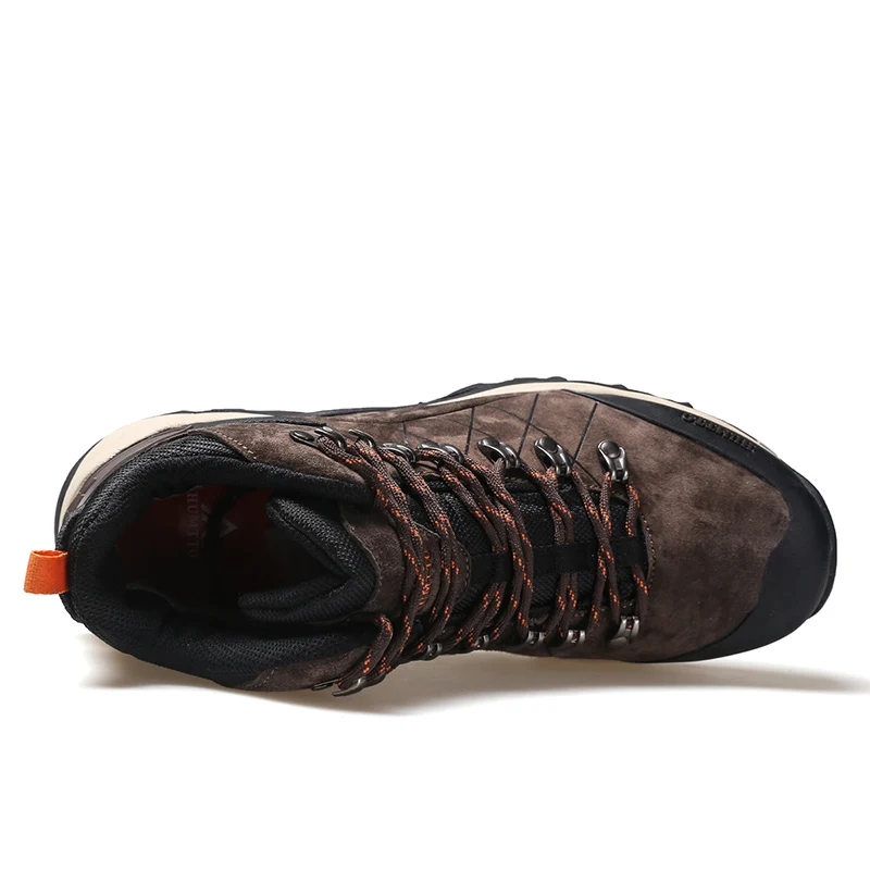 HUMTTO Waterproof Hiking Boots Winter Leather Hunting Trekking Sneakers for Men Outdoor Sport Walking Tactical Safety Mens Shoes