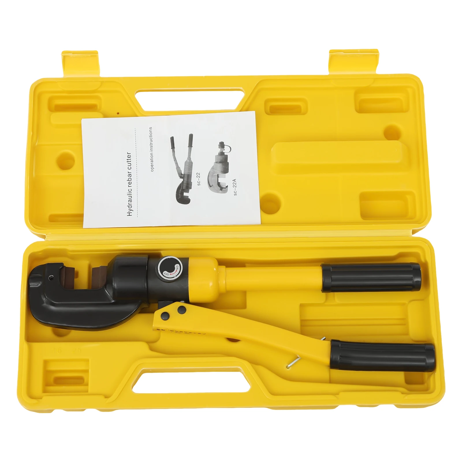 8 Ton Hydraulic Rebar Cutter Hydraulic Clamp Steel Bar Cutting Handheld Cutting Tool 16mm for Metal Chain Steel