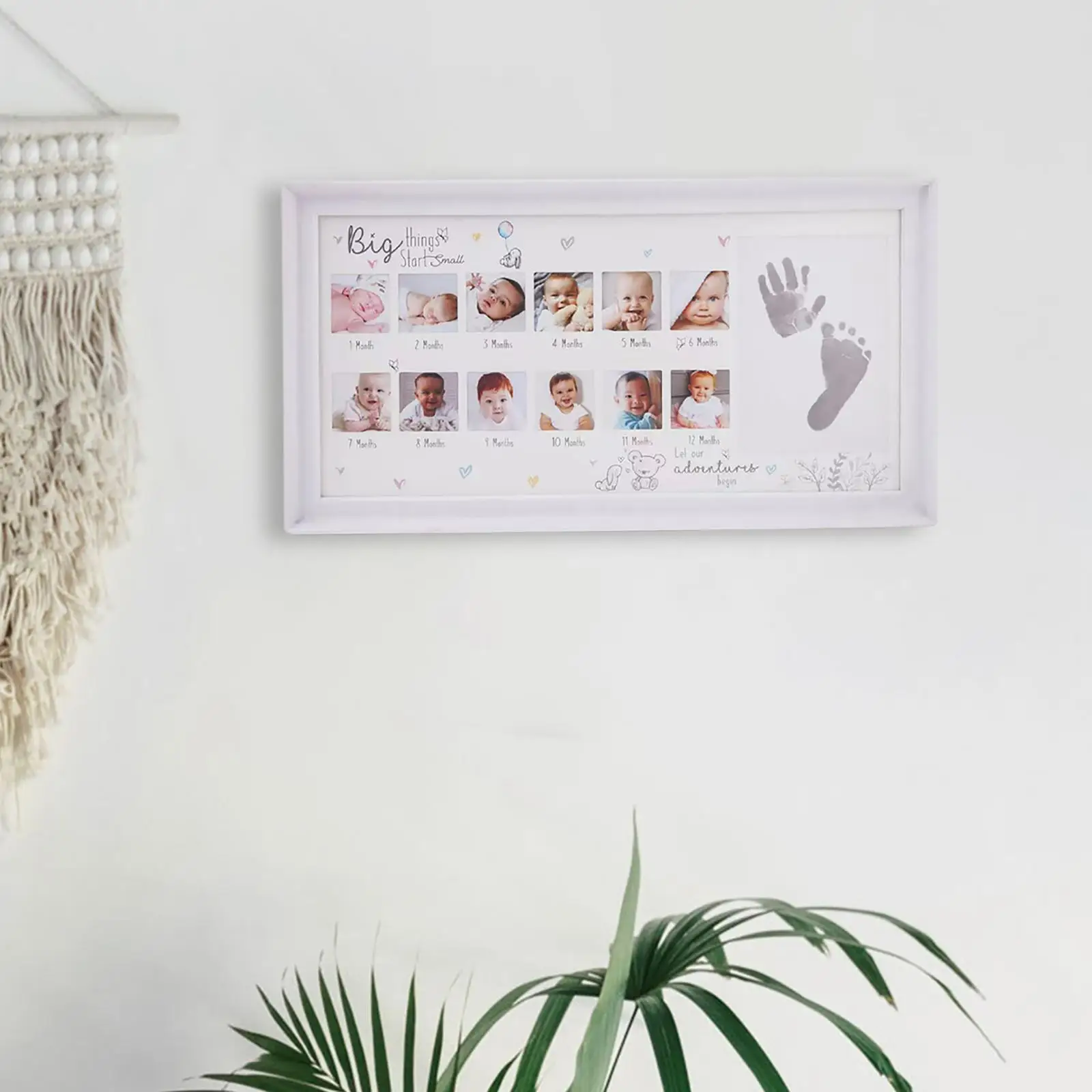 Cadre Photo pour Bébé, Empreinte de Main, Nouveau-né, Keepplex, Bricolage  pour Nourrissons, Affichage de Bureau, Cadeau pour Nouveaux Parents -  AliExpress