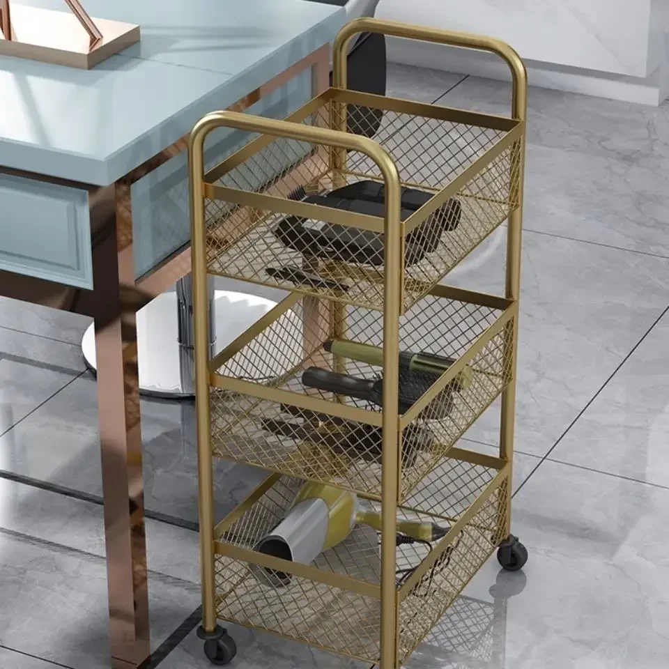 Salon Trolley Cart Utility Cart Barber Trolley Wheels Salon Furniture Auxiliary For Beauty For Hairdresser