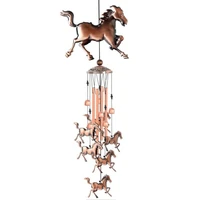 Vintage Wind Chimes Horse Wind Chimes Music Wind Chimes for Family Ladies Festivals Balconies Porches Garden Decoration 1