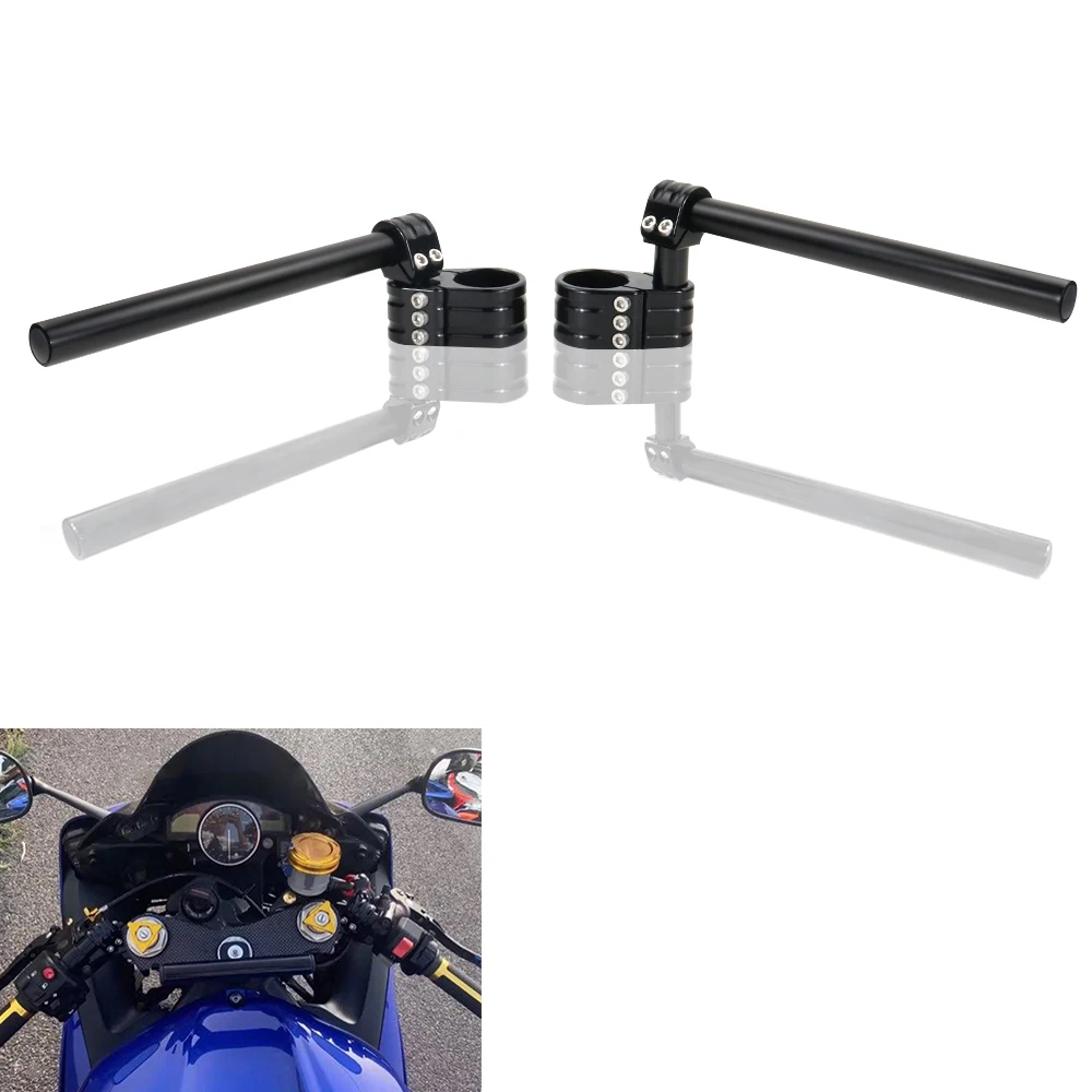 50Mm Regolabile Clip-Ons Manico Cnc Bar Raiser Misura Per Kawasaki Ducati Honda Triumph Mv Agusta F3 Indian Belgaran