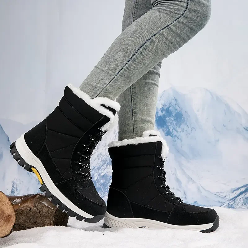 Women's Snow Boots with Thick Sole – Non-slip, Stylish, and Warm
