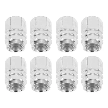 ฝาครอบก้านวาล์วยางล้ออะลูมินัมอัลลอยฝาครอบกันฝุ่นสีดำสีเงินสีแดงสีทองสีน้ำเงินสำหรับรถจักรยานยนต์รถจักรยาน8แพ็ค 9