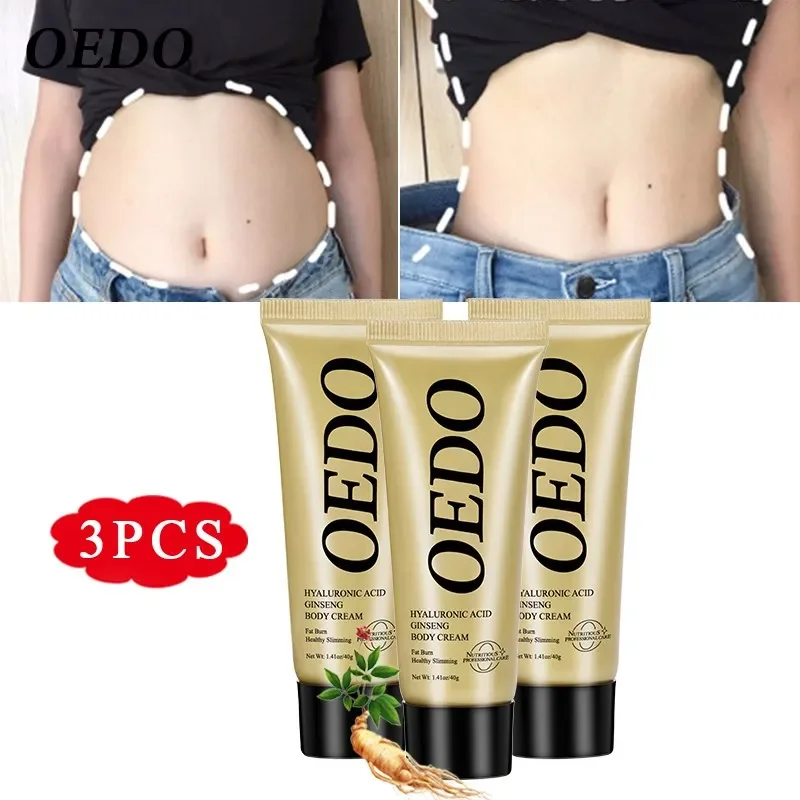 

3PCS Hyaluronic Acid Ginseng Slimming Cream Burning Fat Slimming Creams Reduce Cellulite Lose Weight Health Body Care Burning