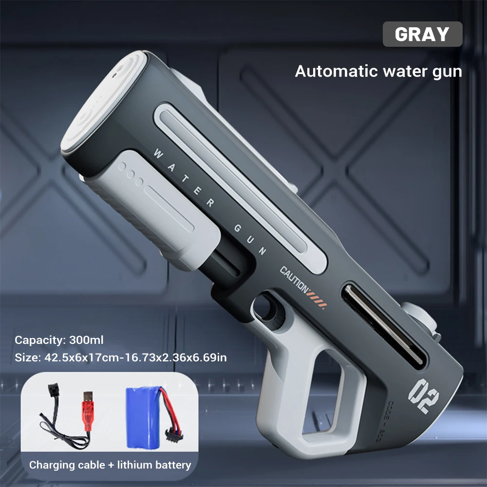 Pistolas de água elétricas para adultos, poderosa esguicho, sucção automática de água, blasters de água, verão, brinquedo de praia ao ar livre para meninos, presente para crianças