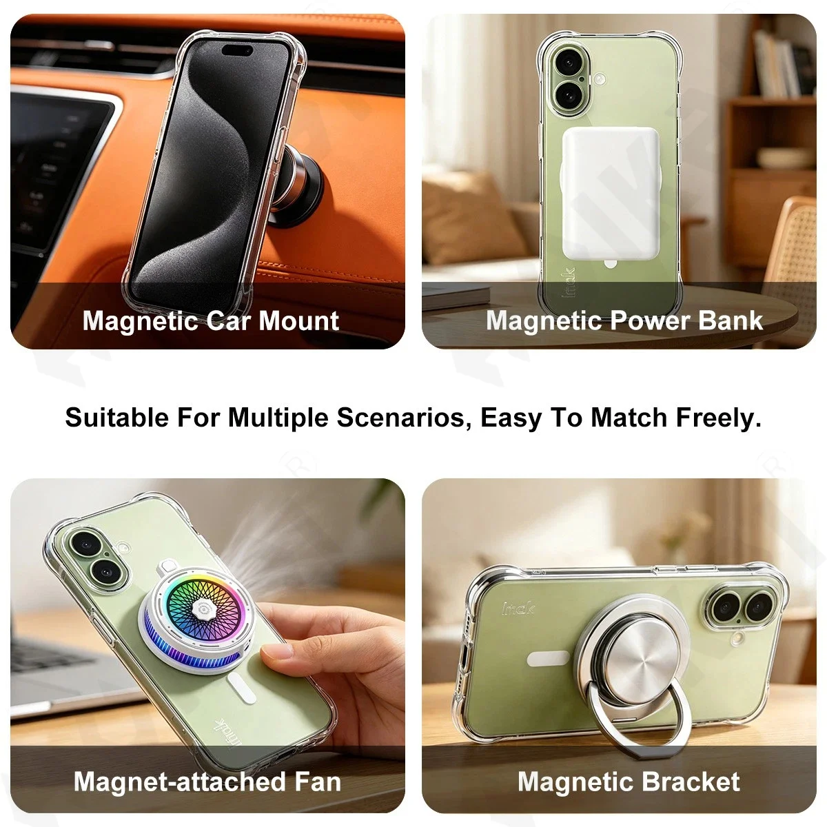 Crystal Clear Magnetic Case with MagSafe - Transparent Protective Cover