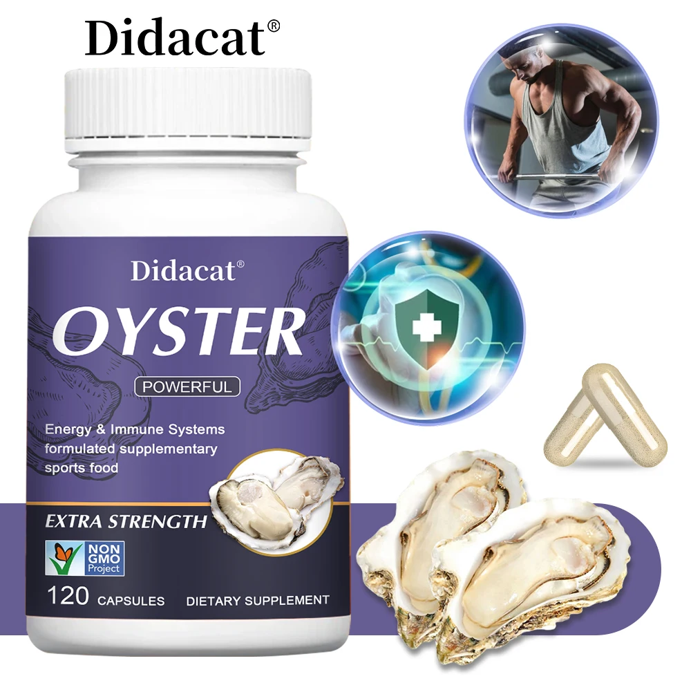 Oyster Supplement Energy Immune System Sports Nutrition Supplement Non-GMO Gluten-Free
