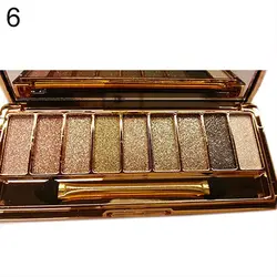 Vibrant Colors Fashion Eyeshadow Palette - Matte & Glitter Nude Shades Makeup Cosmetics (6)