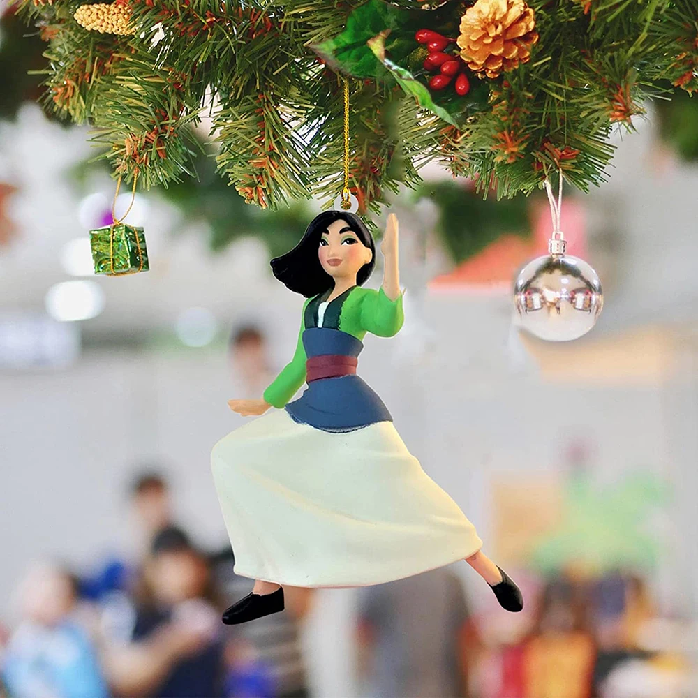 Colgante plano de de Disney para Navidad, adornos colgantes para árbol de Navidad, decoración para fiesta de Navidad en casa - AliExpress