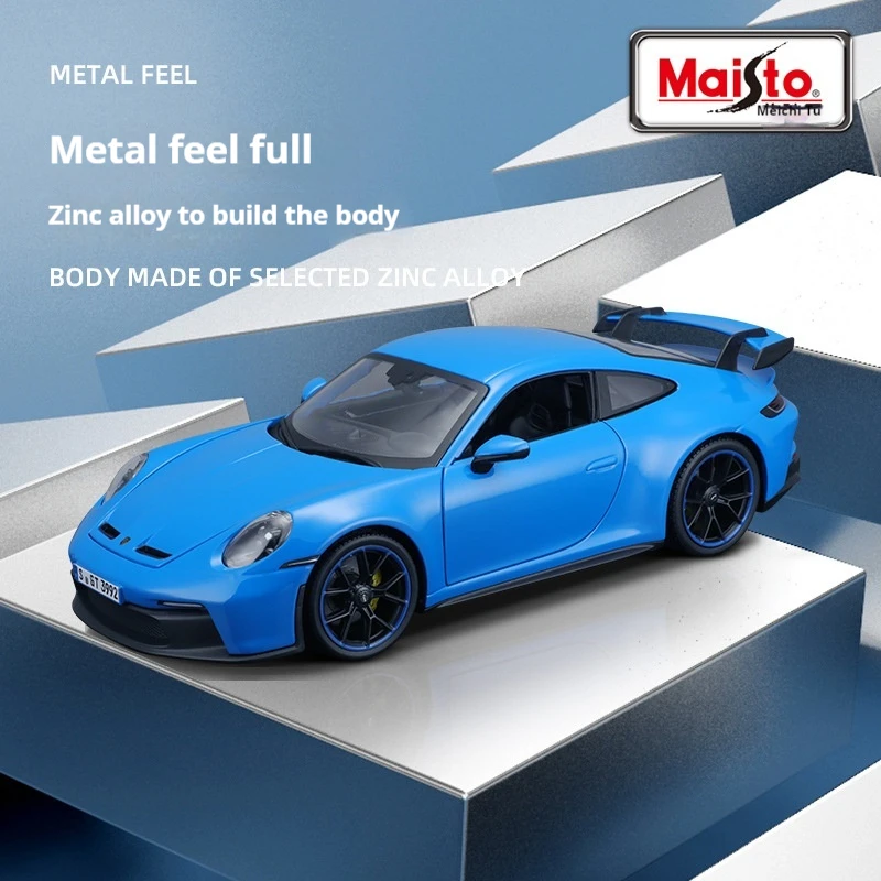 Maisto 1:18 Porsche 911 Simulation Alloy Car Model Collection Ornament Gifts Car Diecast Model Kids Toy Desktop Decorate Toys 6