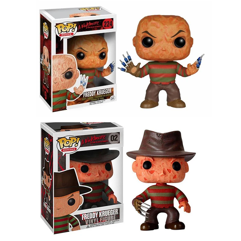 Funko Pop A Nightmare On Elm Street Vinyl Figure #224 #02 Freddy Action Figure Toys Collezionisti Bambole In Vinile Regali Per Bambini