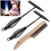 2pcs Dual-Head Chipping Welding Slag Hammer for Arc Welding Slag Removal with Cool Hand Spring Steel Handle 1