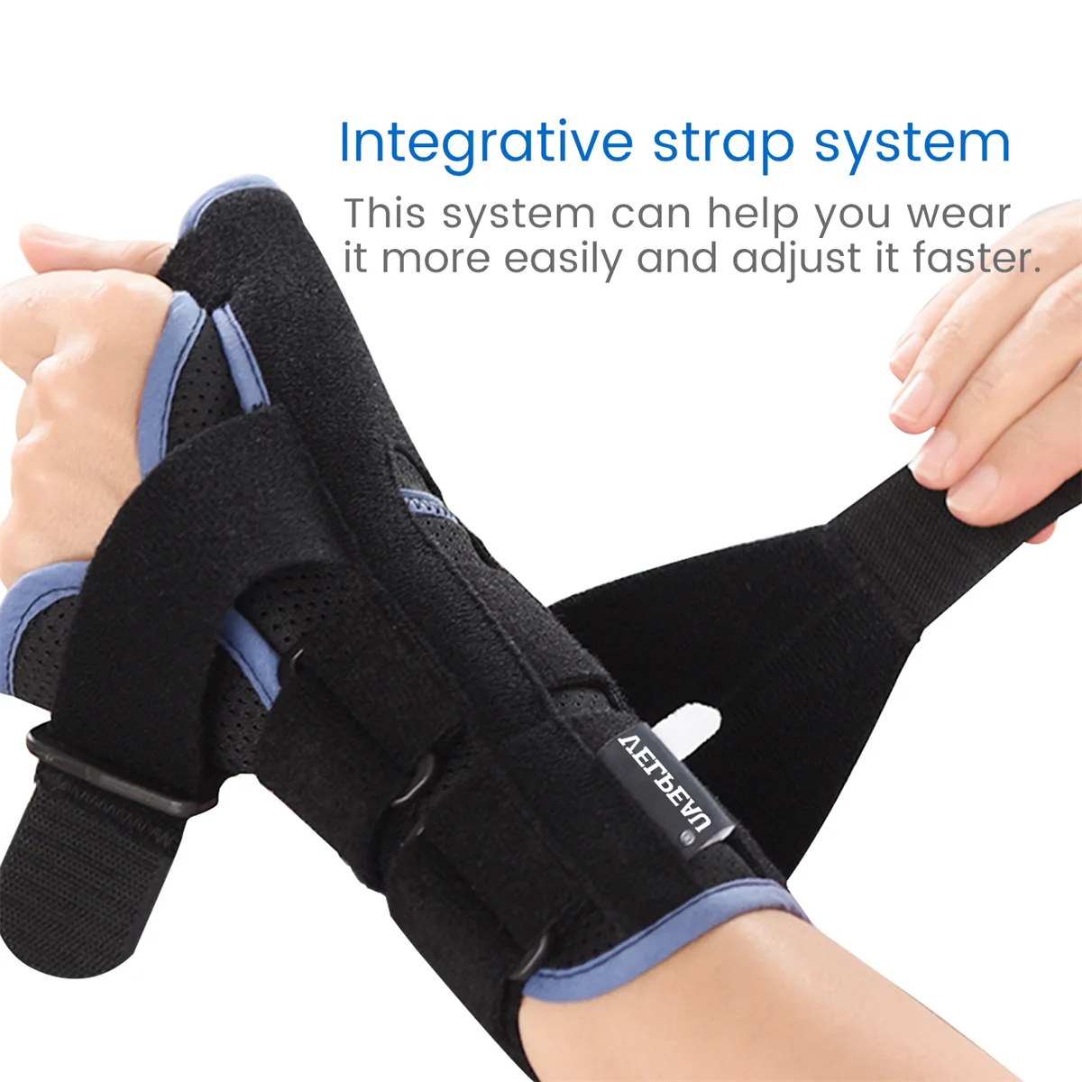 Фото Velskin палец, запястье Splint для снятия боли при артрите и профилактики растяжения рук и запястья, легкий бандаж для мужчин и женщин №2