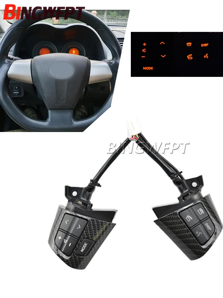 Steering Wheel Switches Buttons 84250-02230 8425002230 for Toyota Corolla Wish Altis 2010 2011 2012 2013 steering wheel cruise control switch car door handle sensor switch electric window control switch tactile switch rocker switch