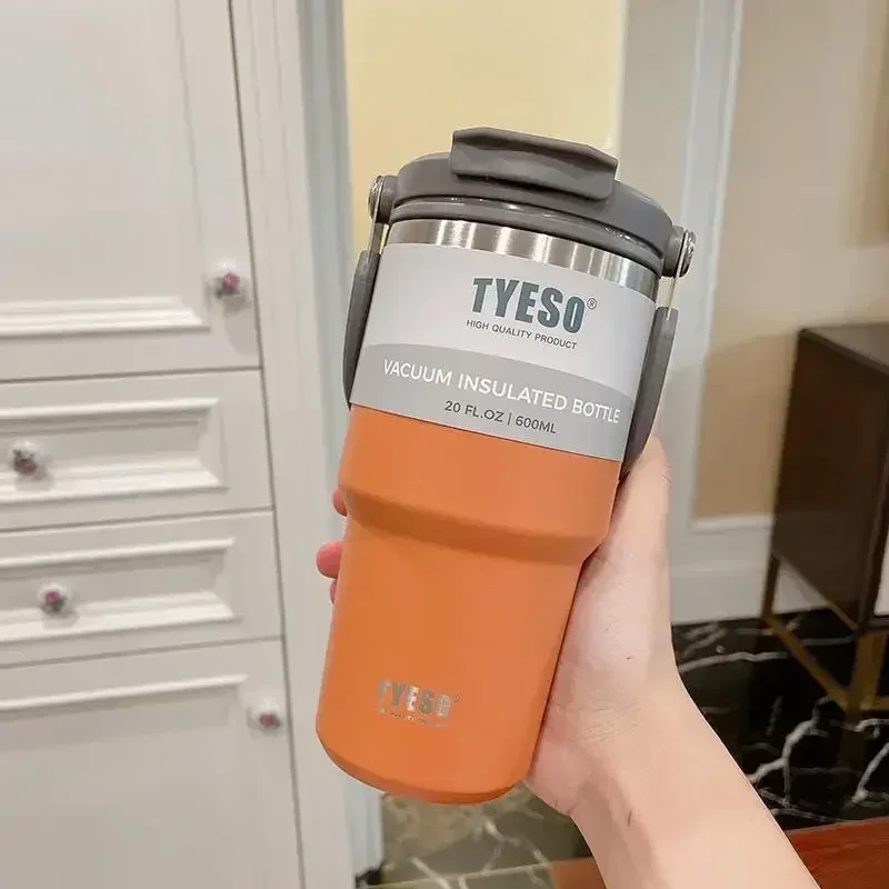 thumbnail image 1 of 750/900ml Tyeso Thermal Bottle Coffee Cup Vacuum Mug 304 Stainless Steel Water Bottle Non-slip Leak-Proof Thermos Insulated Cup, 1 of 5