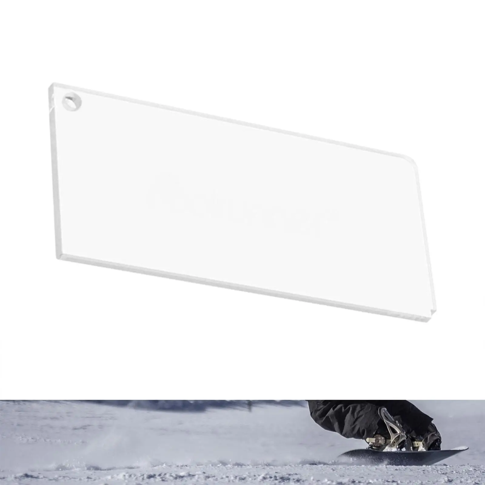 

Snowboard Wax Scraper 9''x2.2'' Heavy Duty Acrylic Ski Wax Scraper Removing The Extra Cooled Wax for Outdoor Sports Accessories