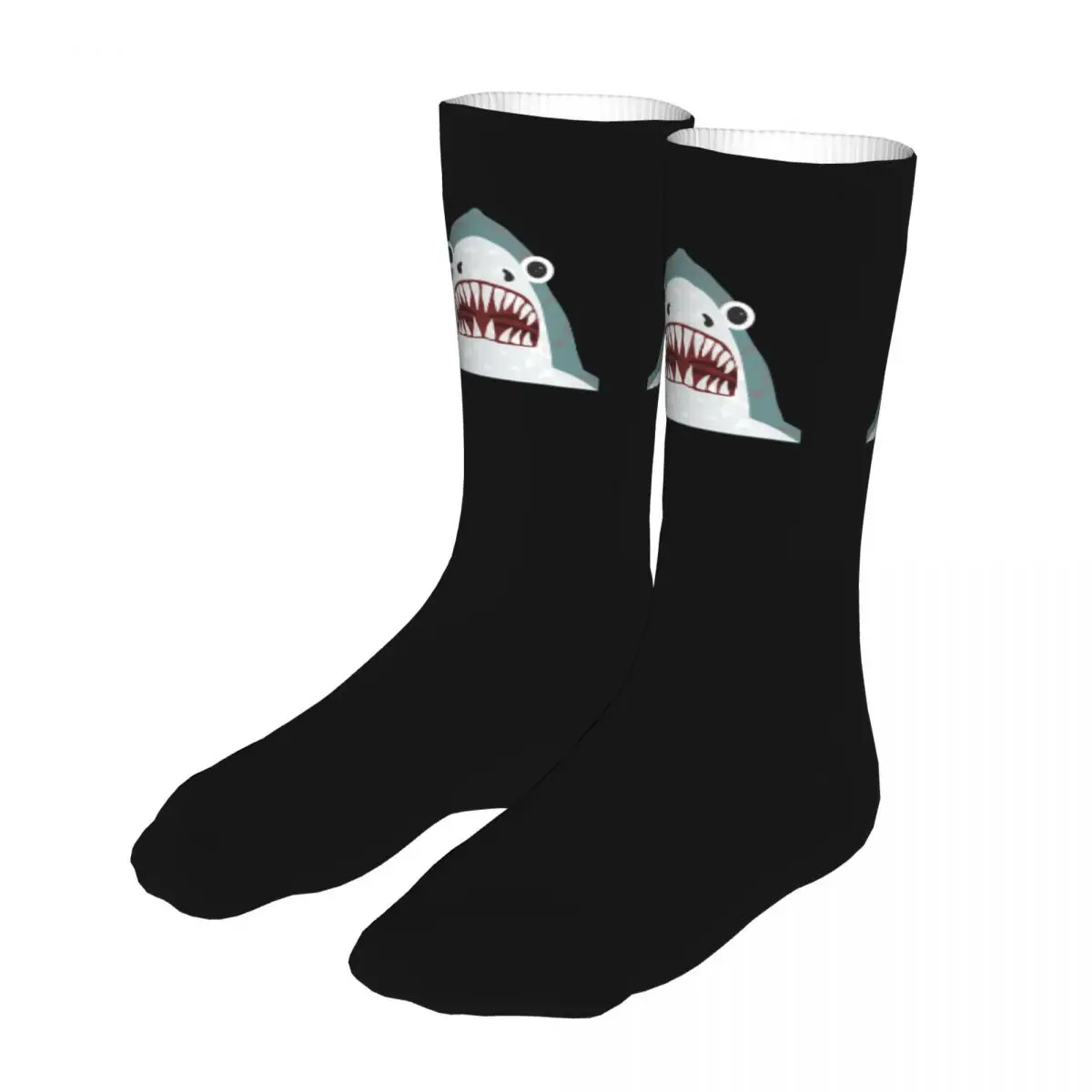 

Fashion Socks Male Mens Women Casual Funny Shark Face Socks Graphic Socks Spring Summer Autumn Winter