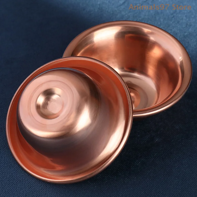 ALi/Pure Copper Water Supply Bowl Handmade Holy Water Bowl for Buddha Buddhist Supplies Fine Polished Supply