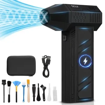 X3Max Handheld Mini Turbo Jet Fan,180000RPM Powerful air Blower Compressed air Duster for Car Dryer/PC/Home-QiLiLai 1