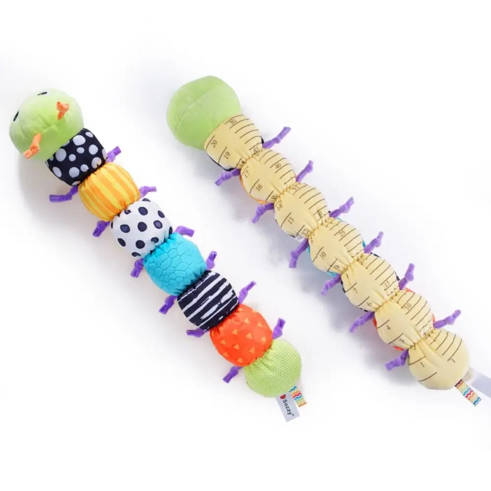 

Soft Baby Sensory Toy Funny Musical Multi-Sensory Growth Chart Doll Rattle Crinkle Stuffed Dolls Newborn