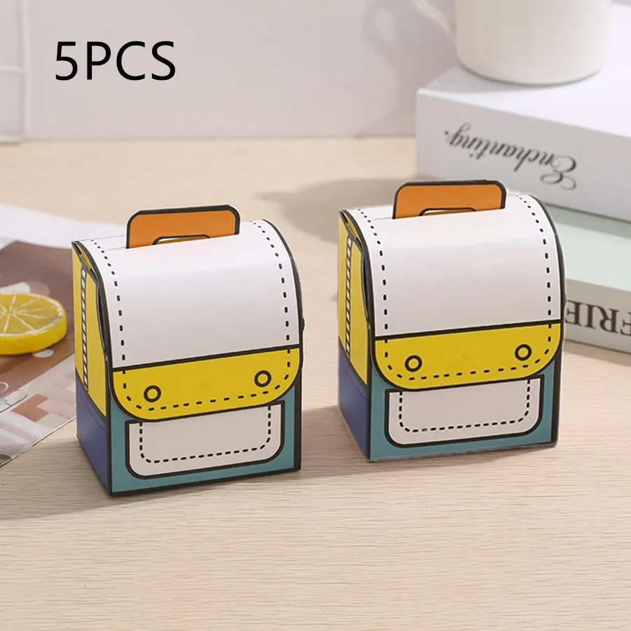 Cartoon Mini Football Candy Boxes - Kids Birthday Party Favors & Chocolate Packaging (Set of 10)